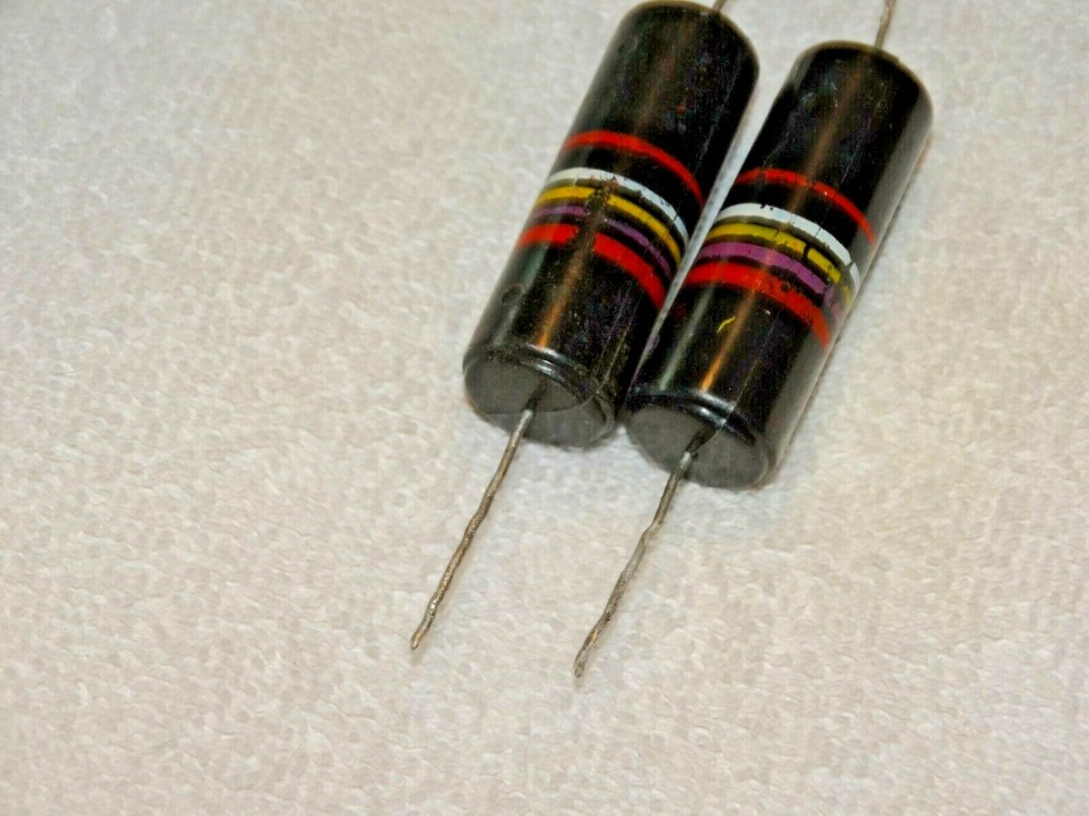 2 - Sprague Bumble Bee Capacitor Pulls .27 200v *Vintage*