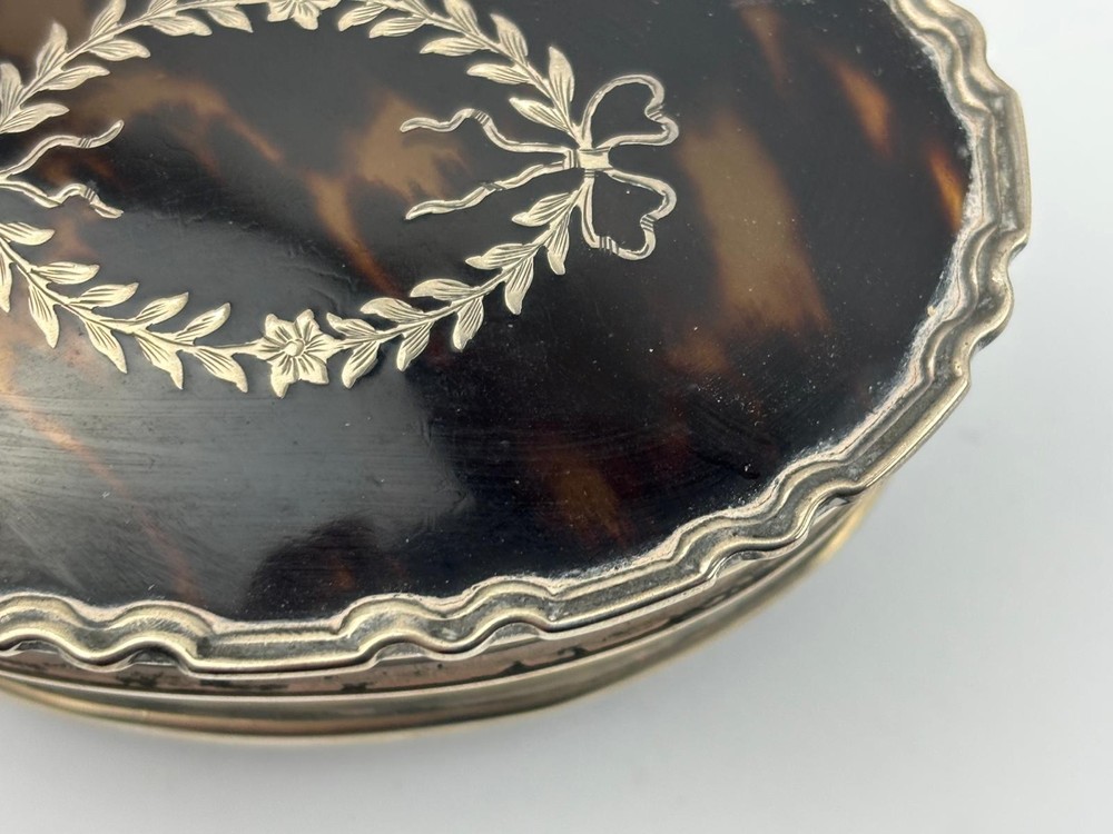 Silver And Turle Shell Jewellery Box