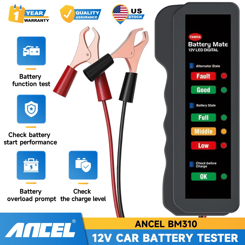 BM310 Car Diagnostic Battery Load Tester Tool Battery Analyzer Alternator Scan