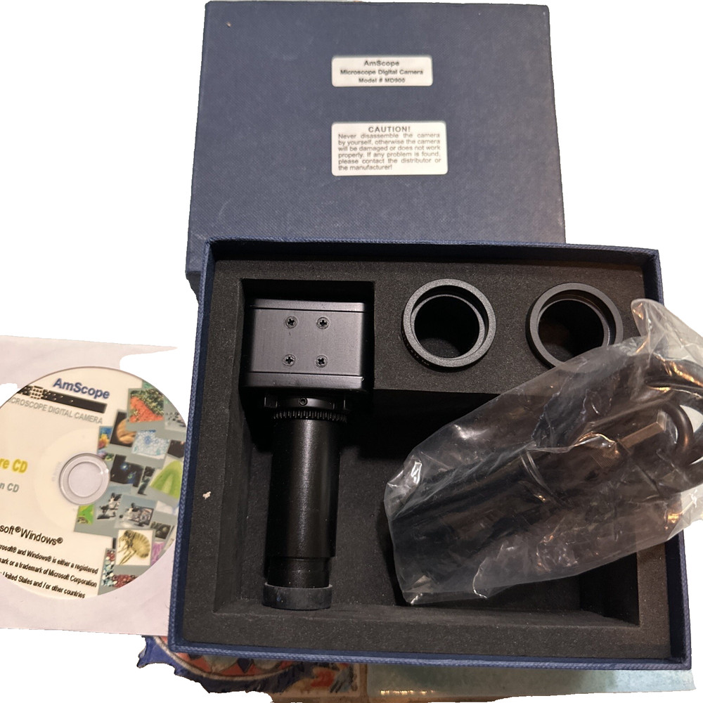 Amscope Microscope Eyepiece Camera MD900 New Ships Free