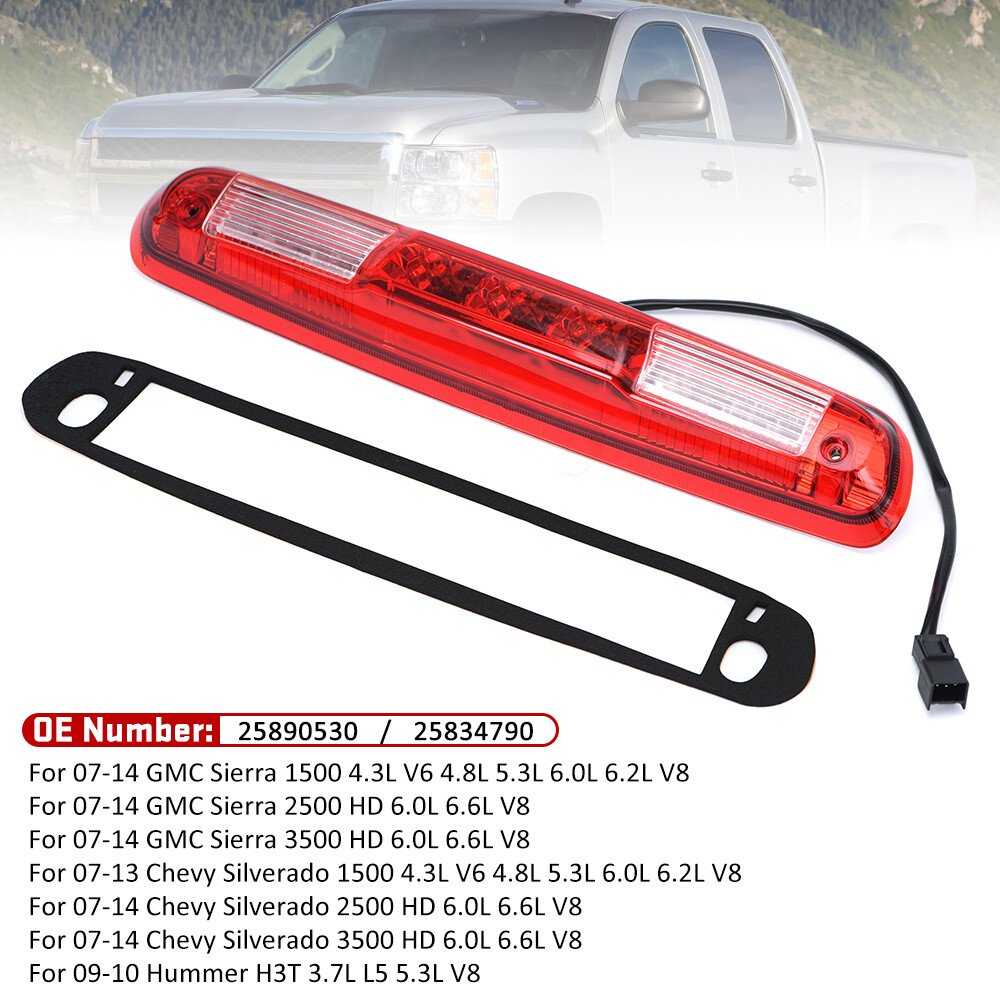LED Third 3rd Brake Light for Chevy Silverado GMC Sierra 1500 2500 2007-2014