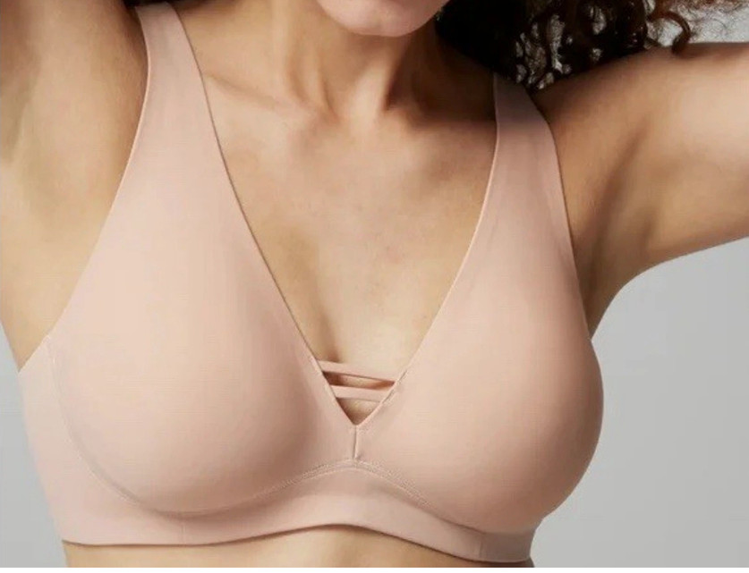 SOMA Essentials Unlined Wireless Bra 34B - Blush - NWT