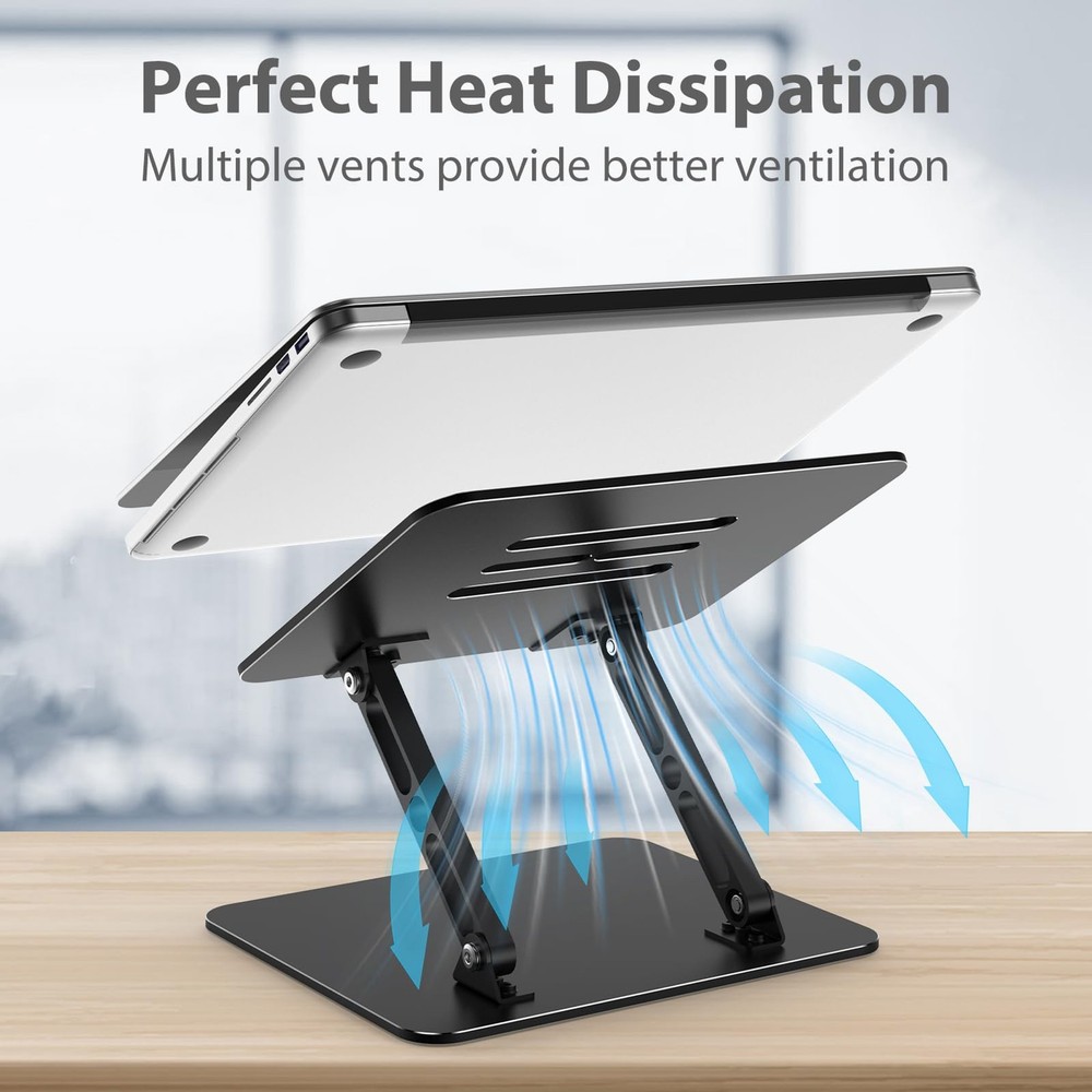 Adjustable Laptop Stand Portable Foldable Metal Computer Notebook Holder