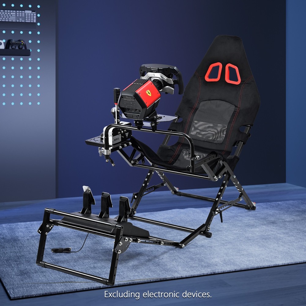 Supllueer Foldable Racing Simulator Cockpit Fits Logitech G920 Moza Thrustmaster