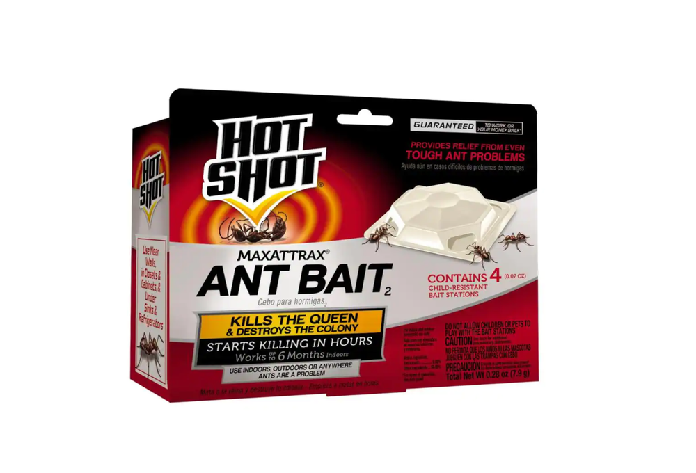 HotShot MAXATTRAX Ant Bait - 4 count, 6 month use