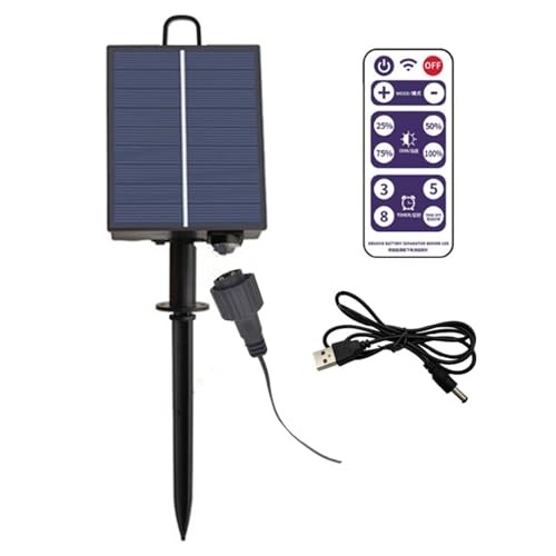 Solar Battery Box for LED String Lights, Outdoor String Lights Control 24V