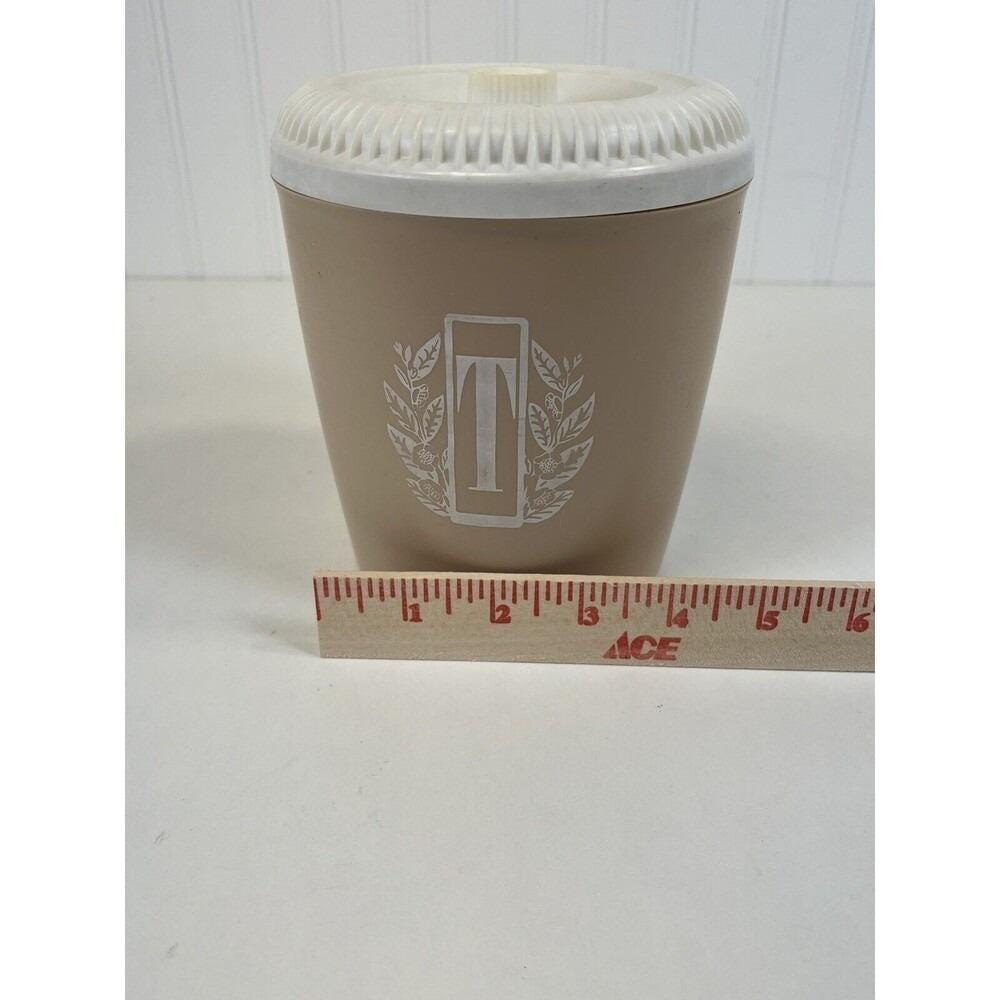 Retro Vtg Kitchen Tea Storage Container. Part of a Stackable Nest Set. Plastic