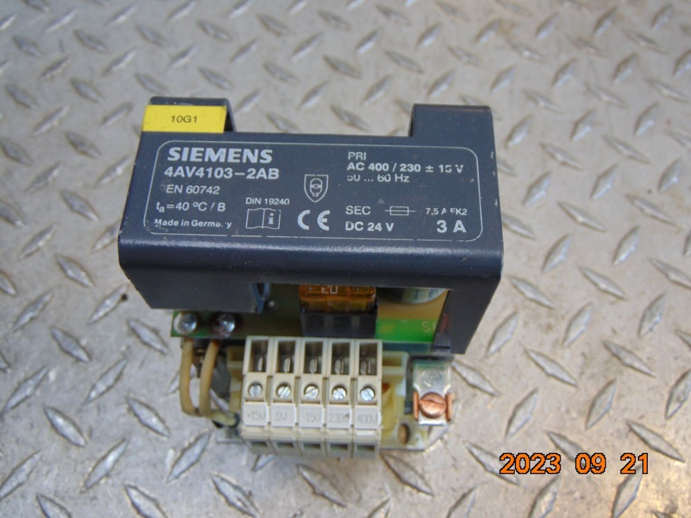 SIEMENS 4AV4103-2AB POWER SUPPLY