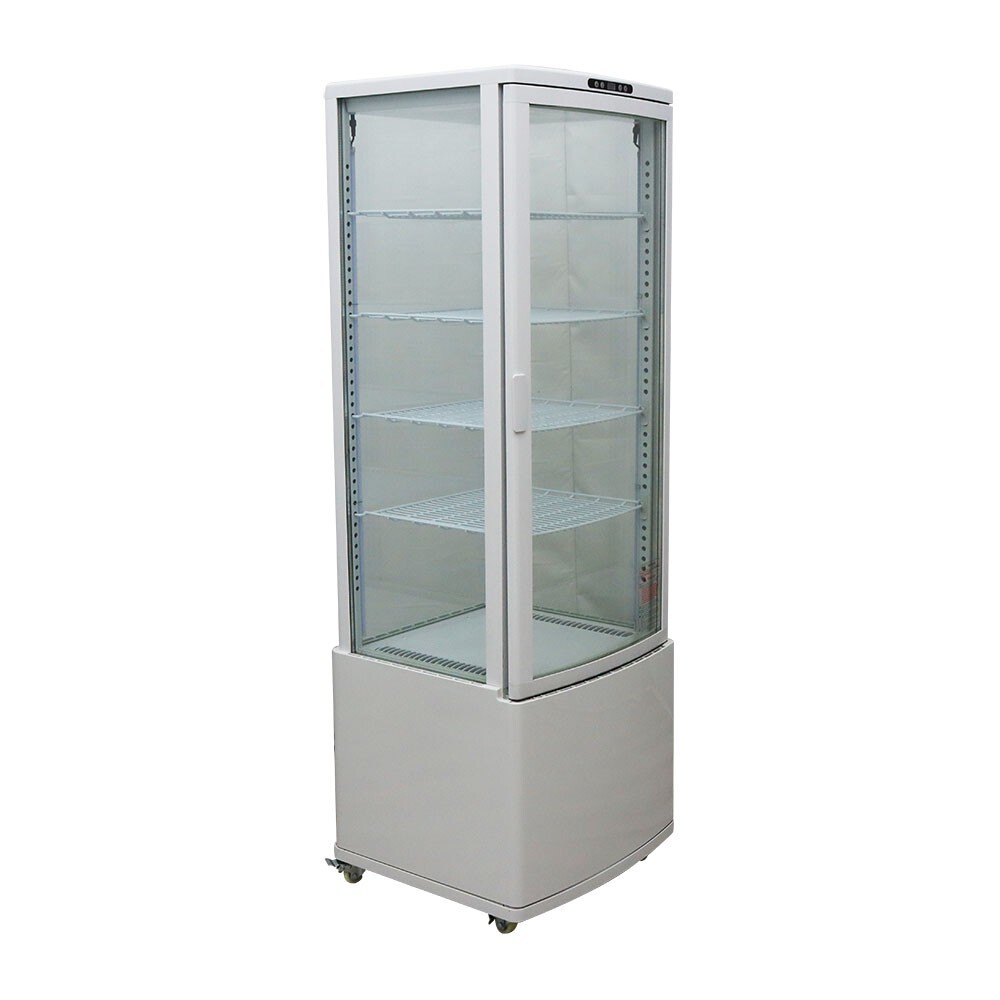 TECHTONGDA® Vertical Refrigerated Cake Display Cabinet 56.8 Gallon LED Light