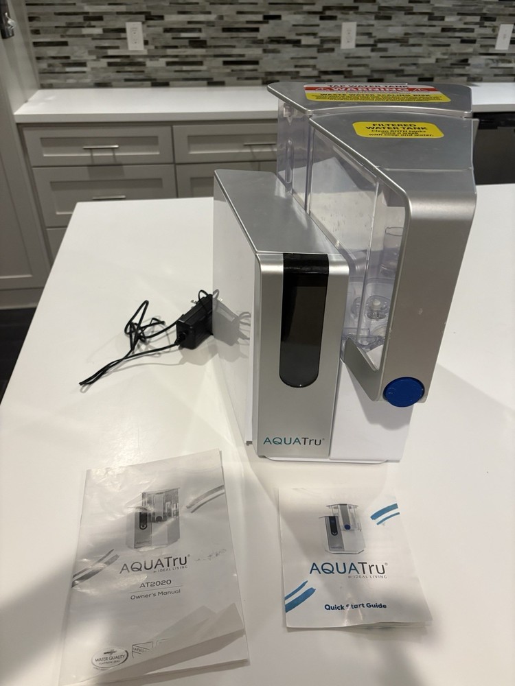 AquaTru AT2020 Countertop Reverse Osmosis Water Filter w/ Adapter Manuals