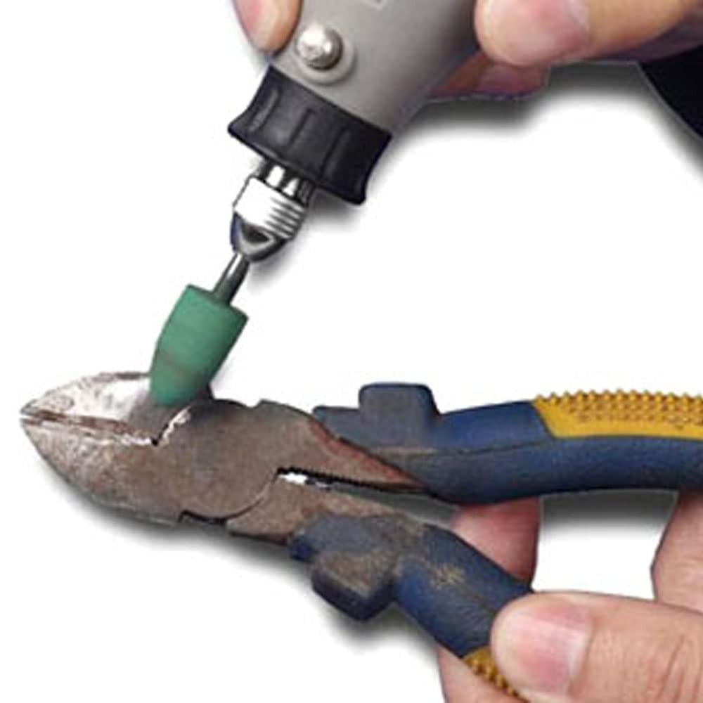 100 Pcs 𝐑𝐮𝐛𝐛𝐞𝐫 𝐏𝐨𝐥𝐢𝐬𝐡𝐢𝐧𝐠 Bits - 1/8 Inch Shank Silicone Rubber...