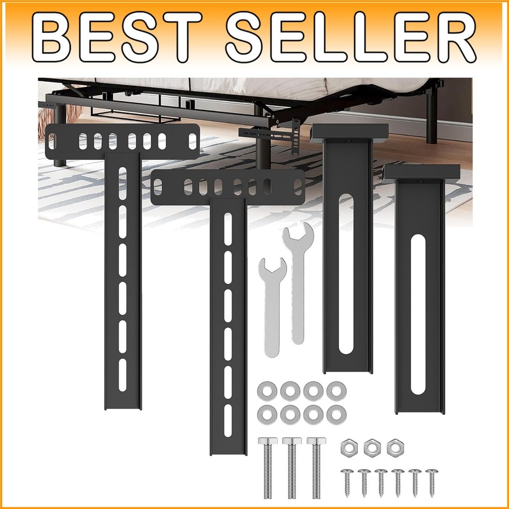 Universal Adjustable Headboard Brackets - Fits Twin to King Beds, Solid Steel