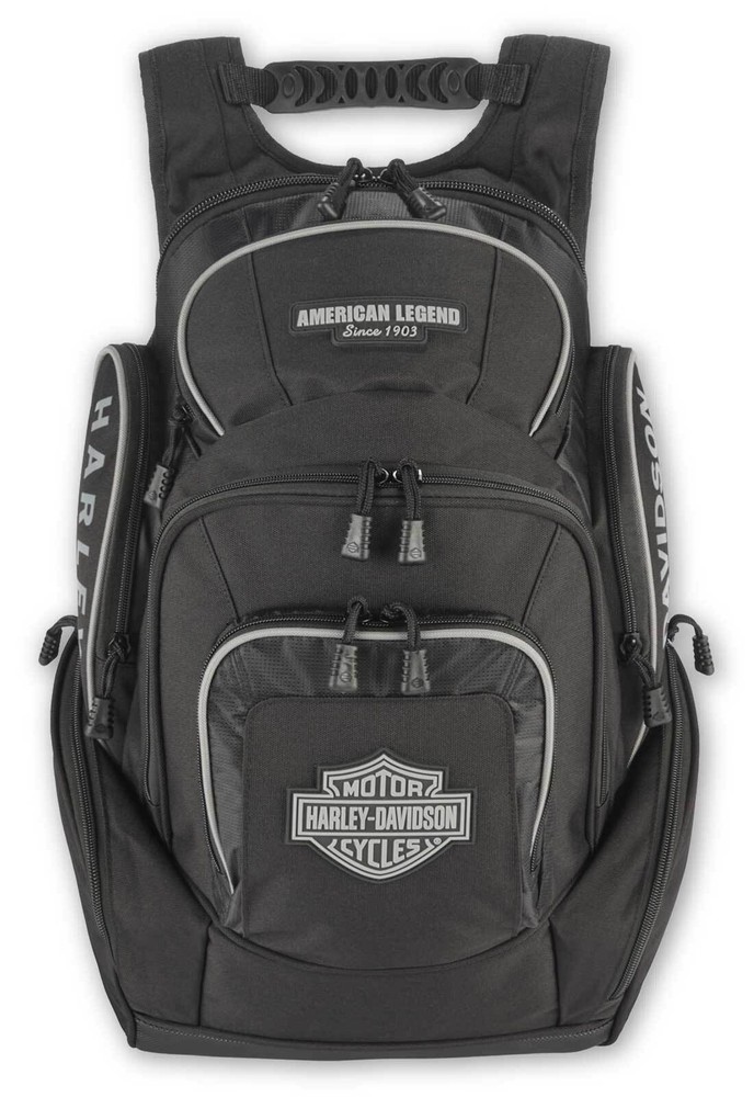 Harley-Davidson Rugged High-Density Polyester 'Legend' Backpack - Black