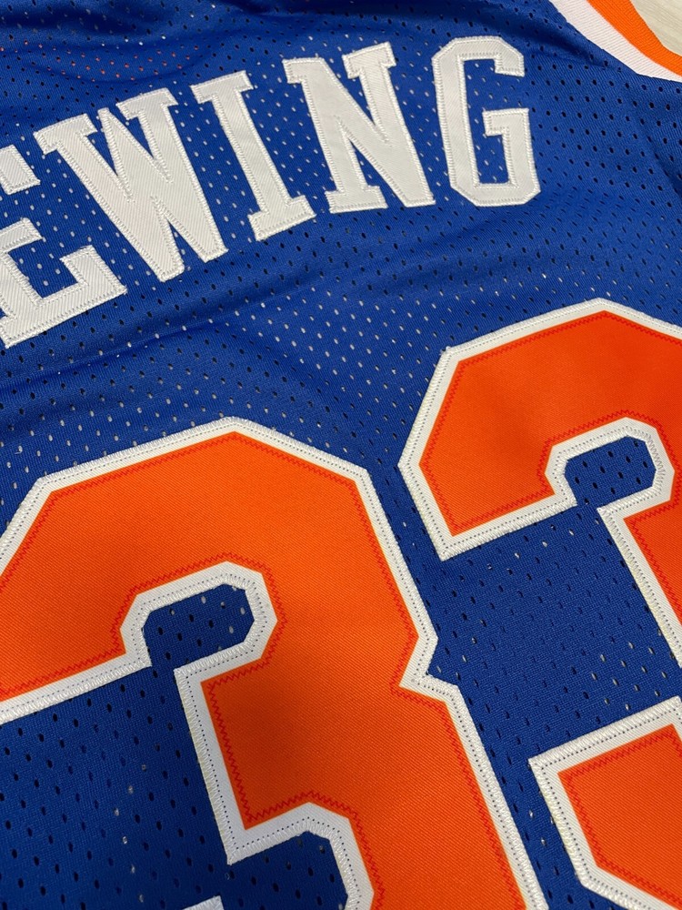 Patrick Ewing #33 Blue jersey Size S-2XL