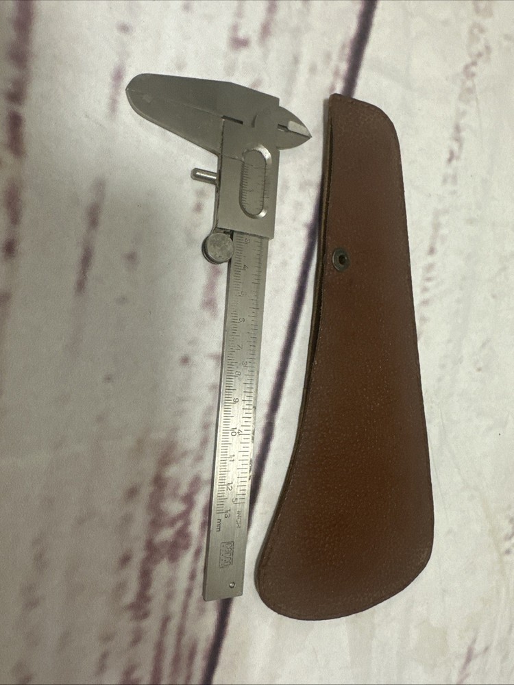 Cenco Machinist Caliper Tool, West Germany, With Case,