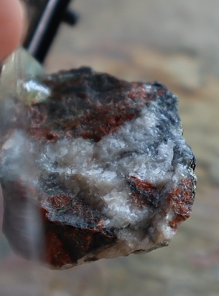 Micro mount gold specimen from Noranda, Quebec