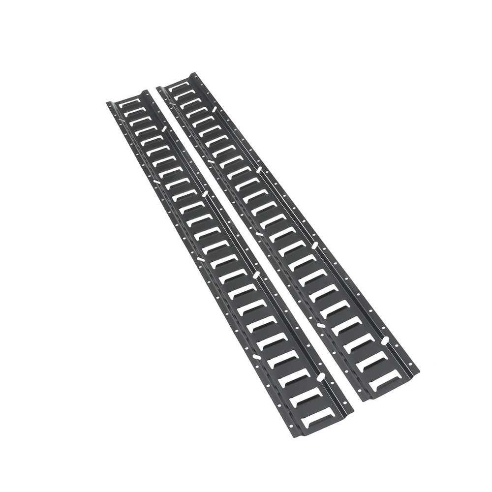 Labwork 8 Pack 4' E Track Tie Down Rail For Garages Vans Galvanized Steel Black