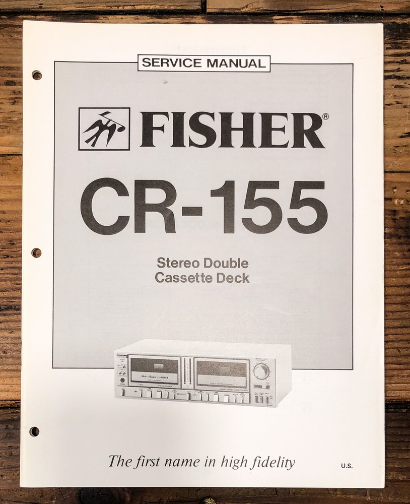 Fisher CR-155 Cassette Service Manual *Original*