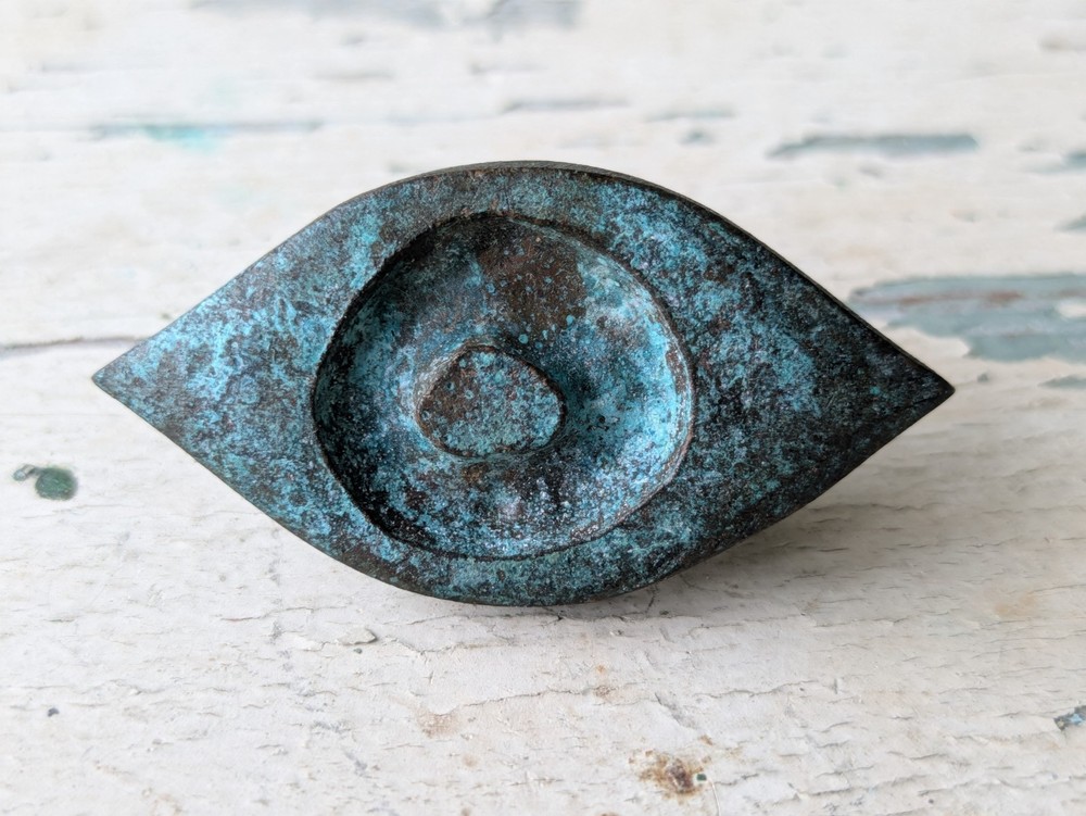 1967 "Antico" Eye by Jerome & Evelyn Ackerman Hand-cast Solid Brass Pull
