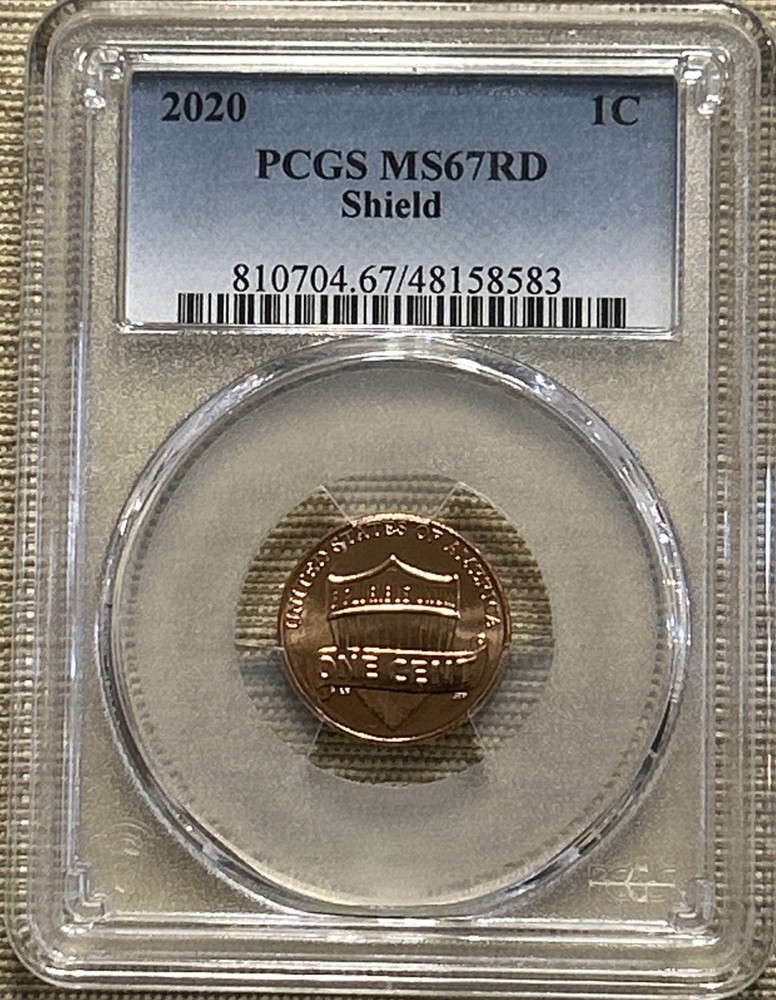 2020 1C PCGS MS67RD - Shield