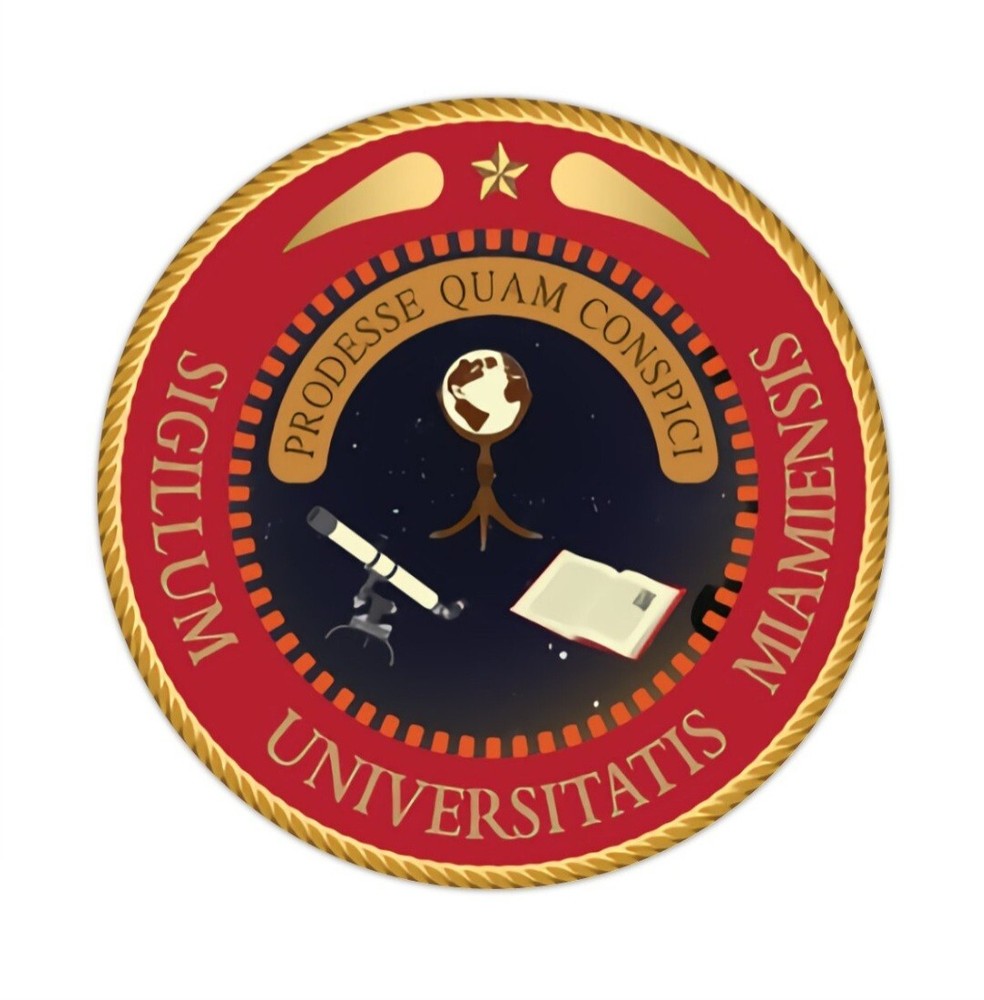 Mami University School Seal 4" x 4" Sticker