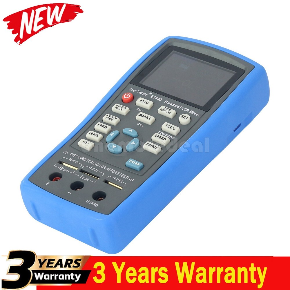 Handheld LCR Meter LCR Tester Capacitance Inductance Meter Frequency 100KHz