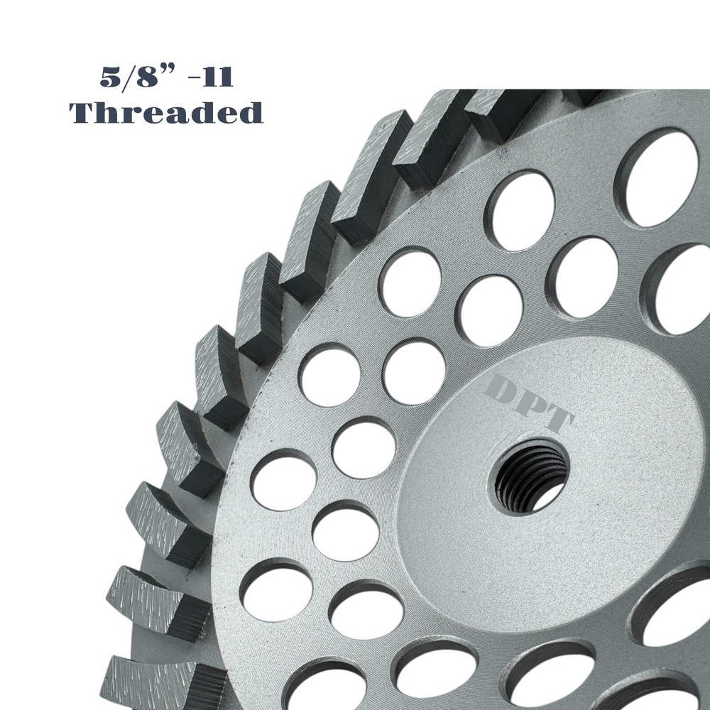 3 Pack 7" Diamond Cup Wheel Disc for Concrete Masonry Angle Grinders 24 Segments