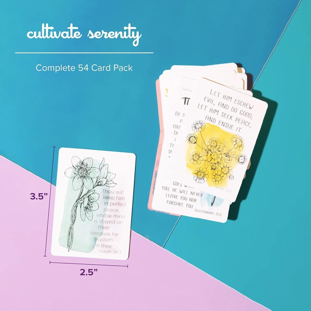 Scripture Cards - 54 Verses and Quotes From the Bible - Learn With Ease!