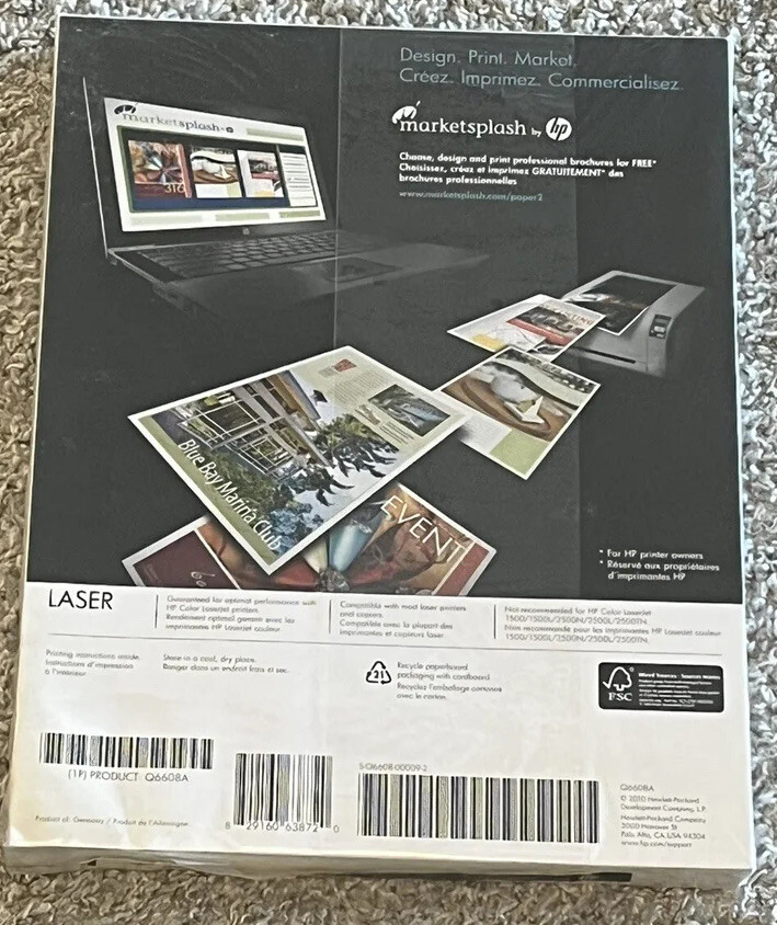 New Hewlett Packard Q6608A Feeder Printer Paper
