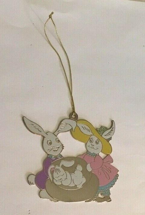 SPRING EASTER BUNNY ORNAMENT DECORATION GIFT BABIES 1st EASTER