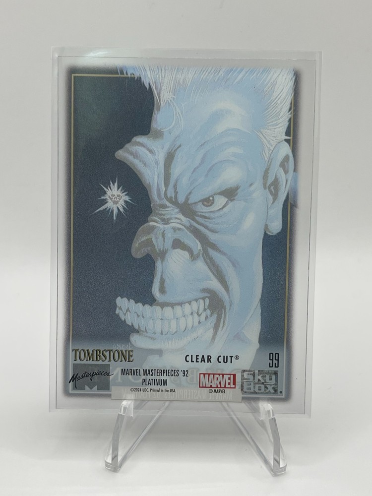 Marvel Masterpieces '92 Platinum - Clear Cut - Tombstone - 99