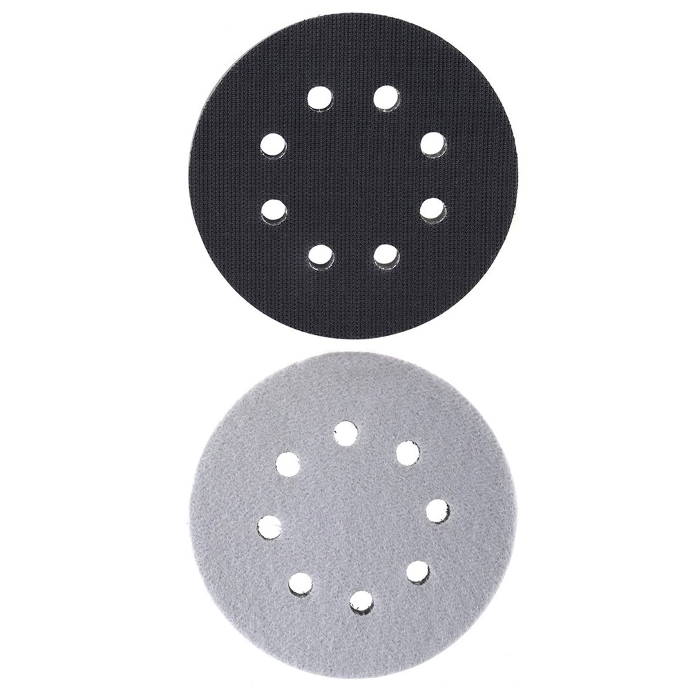 2PCS 5in Hook Loop Foam Cushion Interface Sanding Disc Sander Buffer Backing Pad