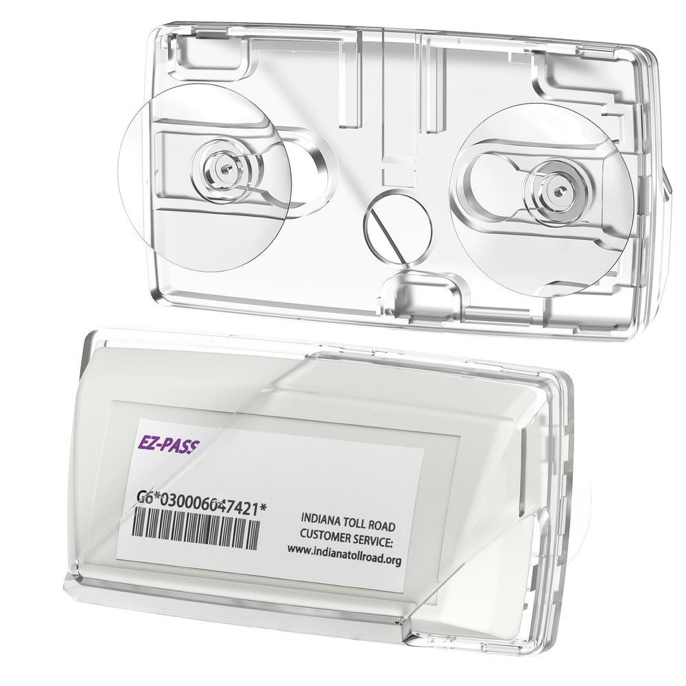 Secure 2024 EZ-Pass with Strong Suction & Sun Visor Mount - Upgraded Transponder