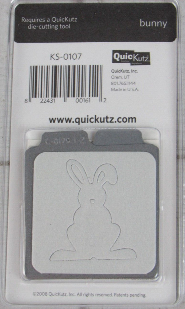 QuicKutz Bunny 2x2, 2 cutting dies set KS-0107