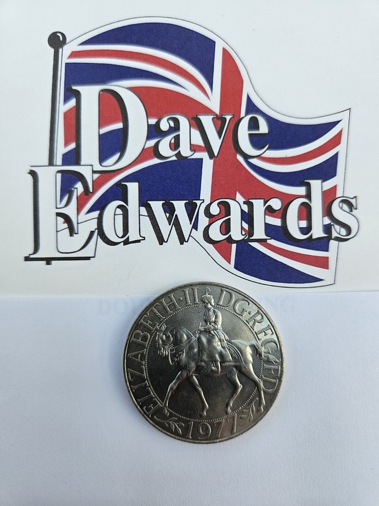 Pre Decimal 1977 British Crown Coin