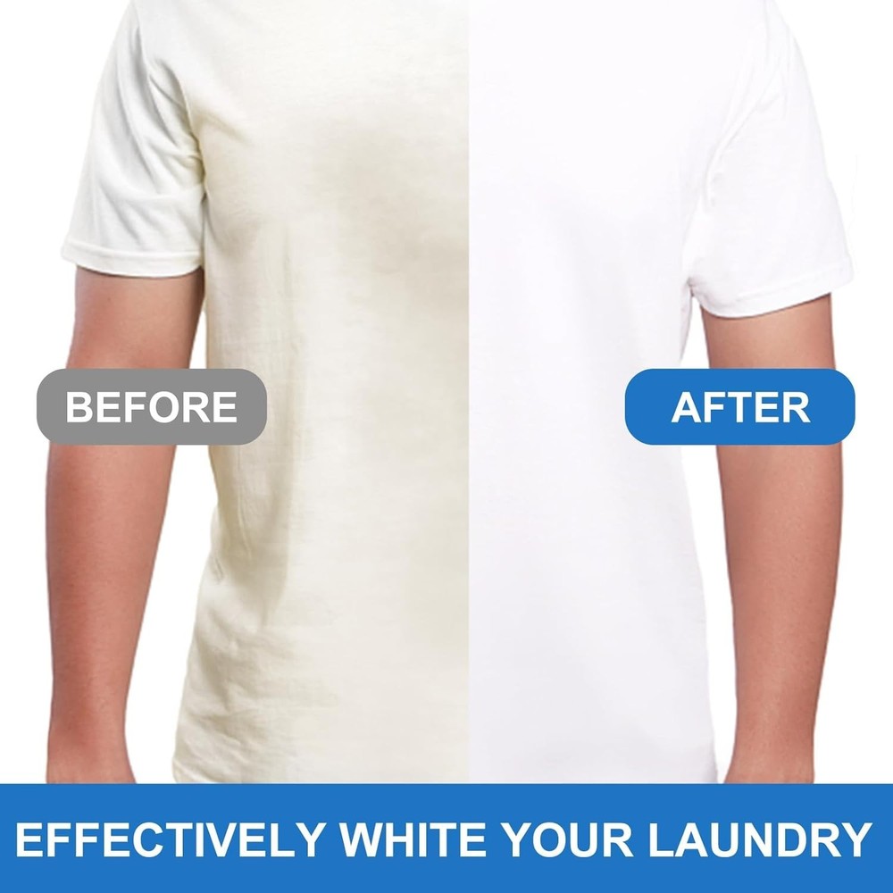 Unscented Biodegradable Laundry Whitener Sheets – 78 Count for Deep Cleaning