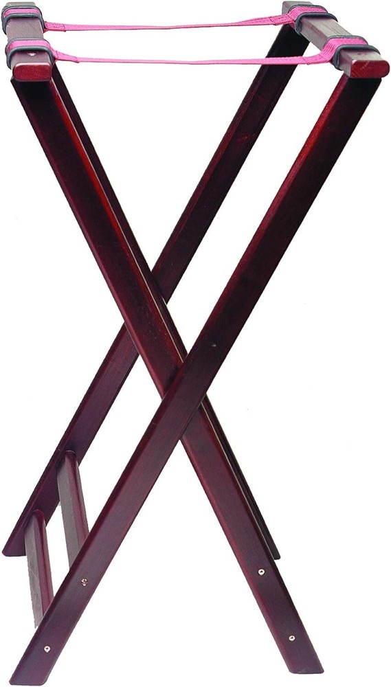 Thunder Group Double Bar Wood Tray Stand