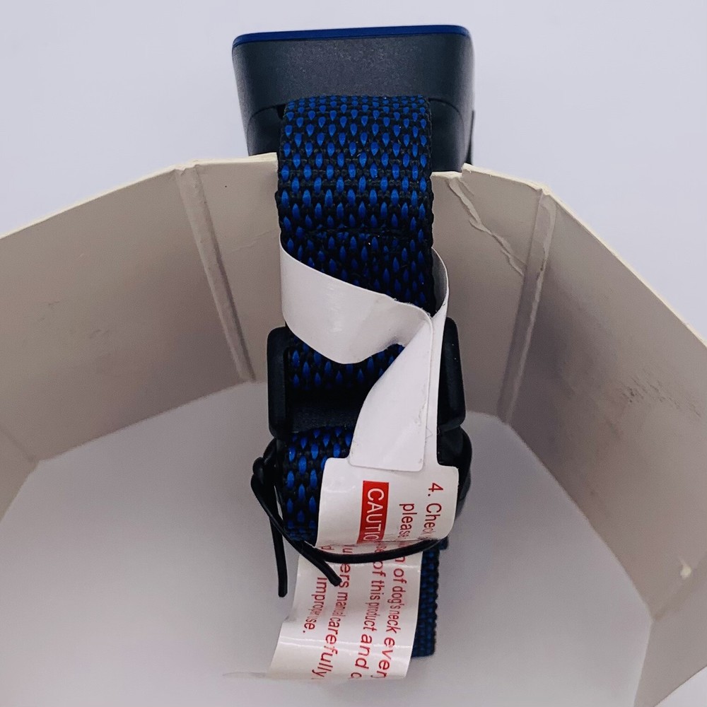 NBJU Bark Training Collar with Buckle Blue Rechargeable - Open Box