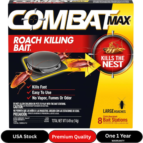 Combat Max Large Roach Killing Bait, 8 count (Pack of 1)