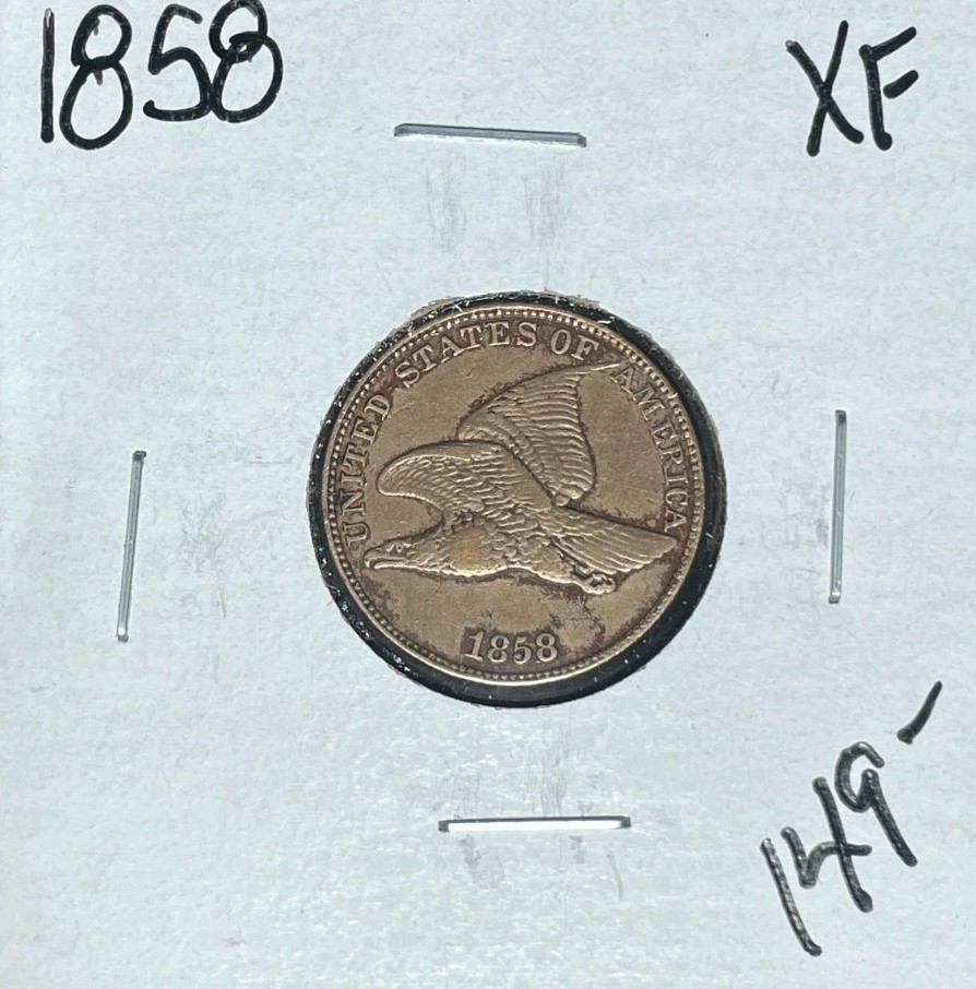 1858 FLYING EAGLE CENT~ XF ~NICE COIN~