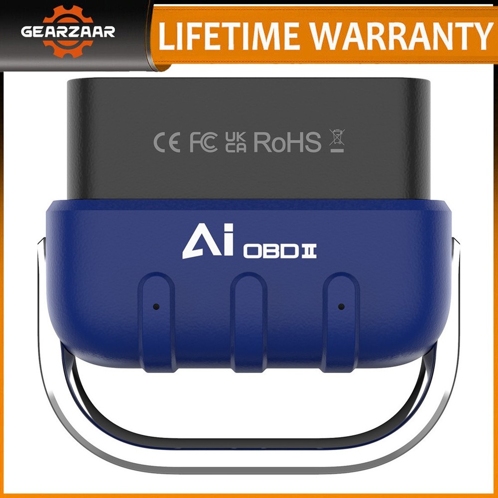 Car Code Reader OBD2 Scanner Bluetooth with AI for iPhone Android, Check Engine