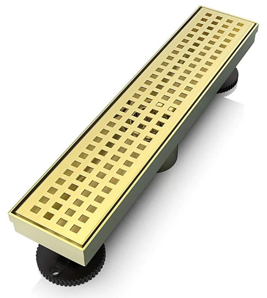 WEBANG 12 Inch Linear Shower Drain Rectangular Floor Drain with Accessories Kit