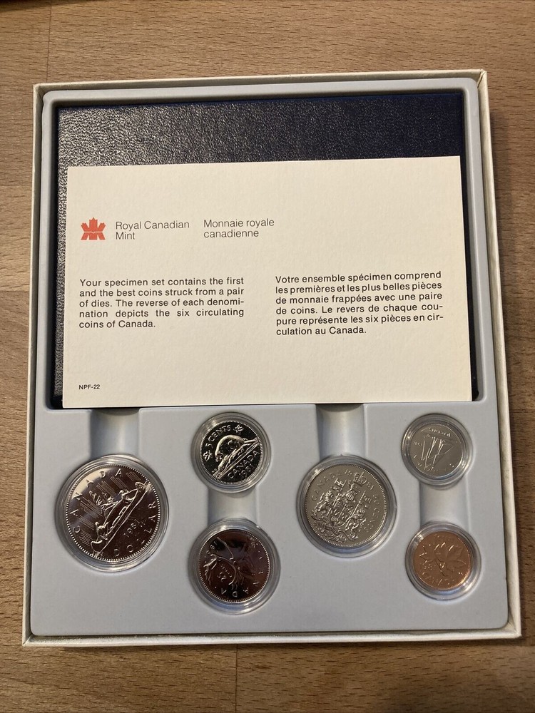 1981 Canada 6 Coin Specimen Proof-Like Set