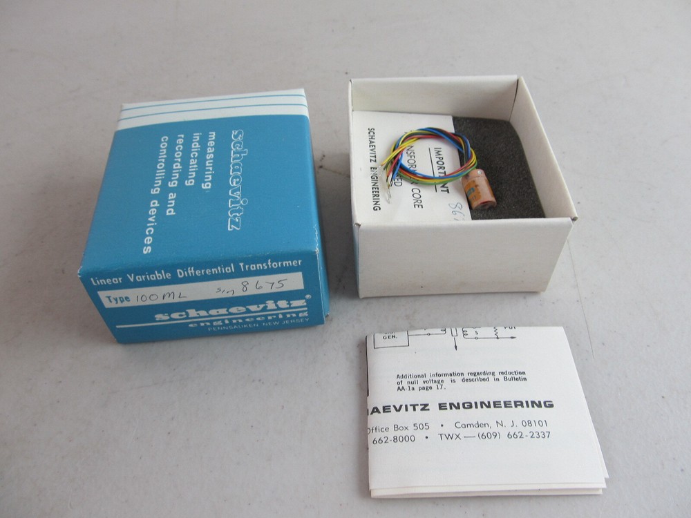 SCHAEVITZ ENGINEERING LINEAR VARIABLE DIFFERENTIAL TRANSFORMER TYP 100ML