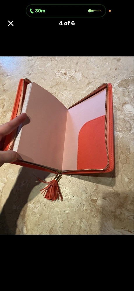 Bright Orange Zippy Journal Notebook / Diary