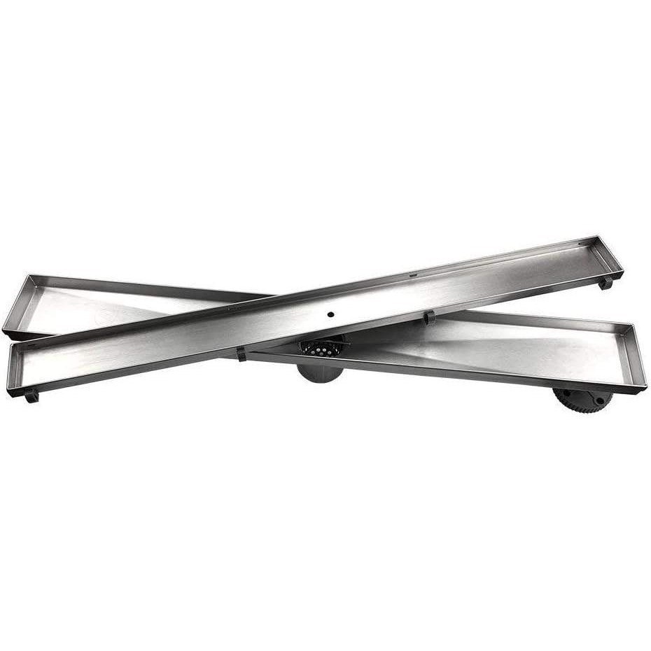 Neodrain 24" Linear Shower Drain with Tile Insert Grate,Brushed 304 Stainless