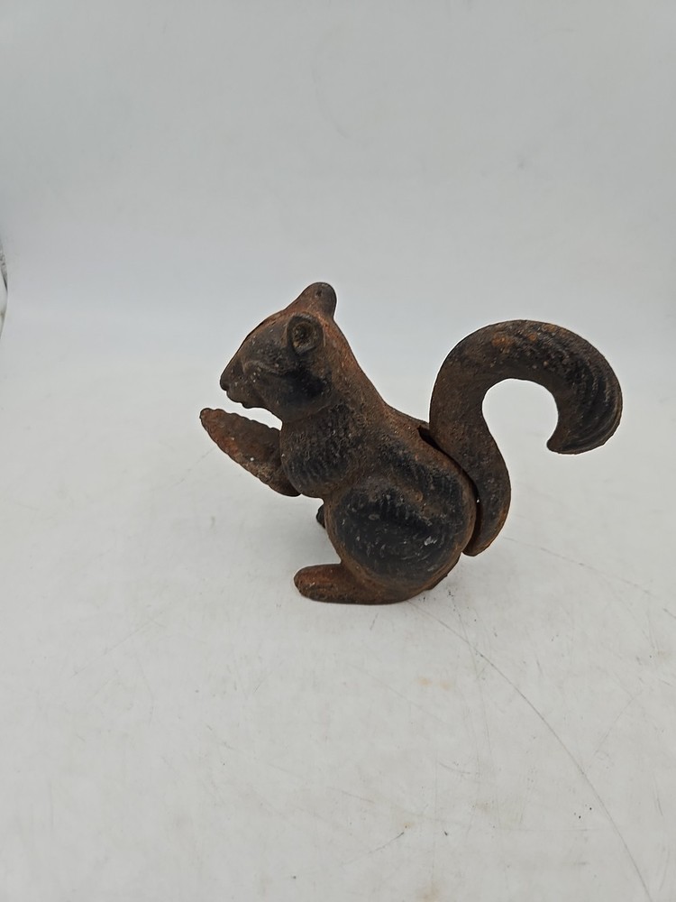 Vintage Squirrel Nutcracker Cast Iron Metal