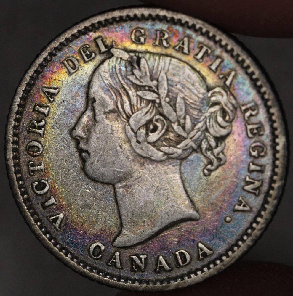 1880 H Canada Silver 10 Cents