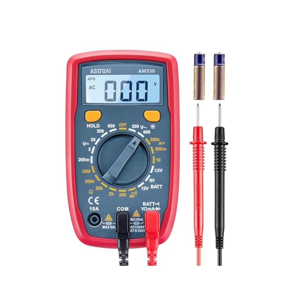 Portable Digital Multimeter with 2x Sampling Rate, Measures