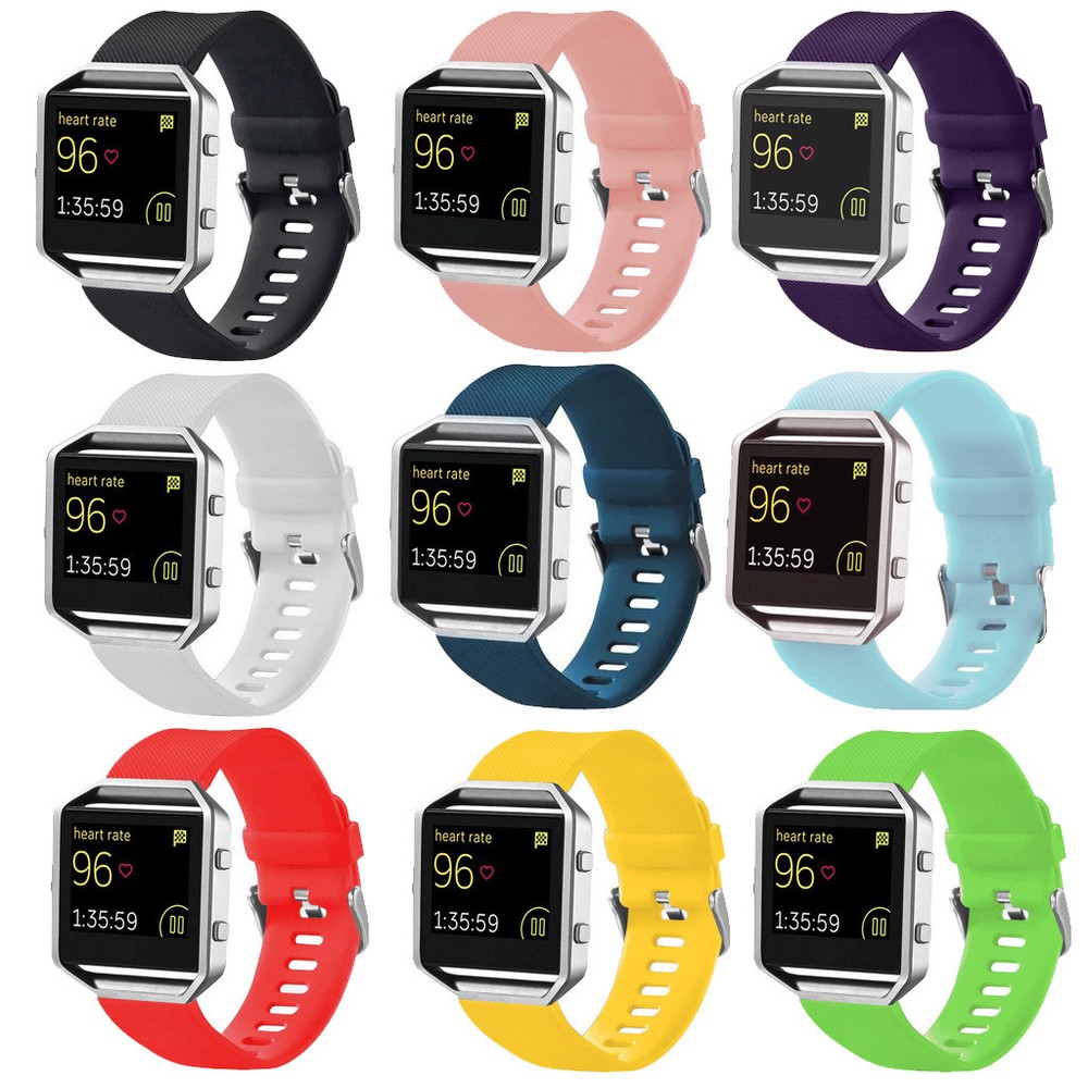 StrapsCo Silicone Watch Band Strap for Fitbit Blaze